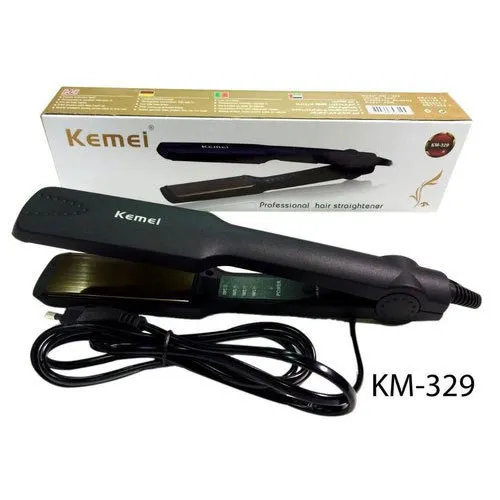 Kemei%20KM-329%20Professional%20Electric%20Hair%20Straightener%20Ceramic%20Anti-Static%20New%20(Black)%20-%20Hair%20Straightener%20-%20Image%203