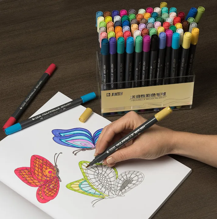 STA%20Aquarelle%20Dual%20Tip%20Fine%20Liner%20Brush%20Pen%20Non-Toxic%20Water%20Based%20Ink%2036%20%20pcs%20-%20Image%204
