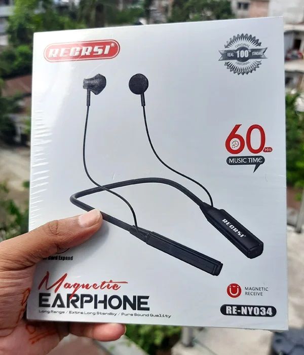 Recrsi RE-NY034 TF Card Expand Wireless Bluetooth Neckband