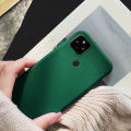 Top-Tier Option - Google Pixel 4A 5G for Tokifu Back Cover Matt Simple Solid Color Soft Silicon TPU Case. 