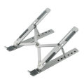 Gristel Aluminum Alloy Adjustable Portable Folding Notebook Stand Foldable Laptop Stand - Laptop Table.