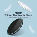 Wireless Charger Pad Stand Desktop Ultra-thin Mobile Phone Fast Charging Dock Station For iPhone 15 14 13 12 Samsung Note Xiaomi. 