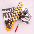 Round Knitting Loom Craft Yarn Kit DIY Tool Crochet Hook Needles Hat Scarf Stitching Shawl Sweater Sock Blankets Knitter 1Set. 