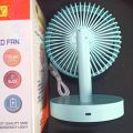 JOYKALY YG-717 Rechargeable 2400mAh Battery Type-C Charging Port Desk Fan With LED Lamp.