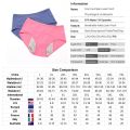 Plus Size Underwear L-8XL Menstrual Panties Physiological Pants Leak Proof Women Underwear Period Mesh Breathable Briefs. 