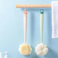Long Handle back scrubber for shower Lightweight Single Piece Non-slip shower brush Soft Hair Doubleside bath brush long handle for shower for Home Bathroom Body Care Adults Skin Exfoliation Personal Hygiene.