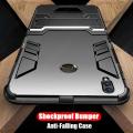 For Huawei Nova 3i Back Cover Shockproof Hybrid Armor Stand Holder Design Hard Plastic Soft TPU Silicone Bumper Phone Case.