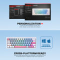 FANTECH ATOM X63 MK611 MECHANICAL GAMING KEYBOARD AME EDITION WHITE & BLUE.