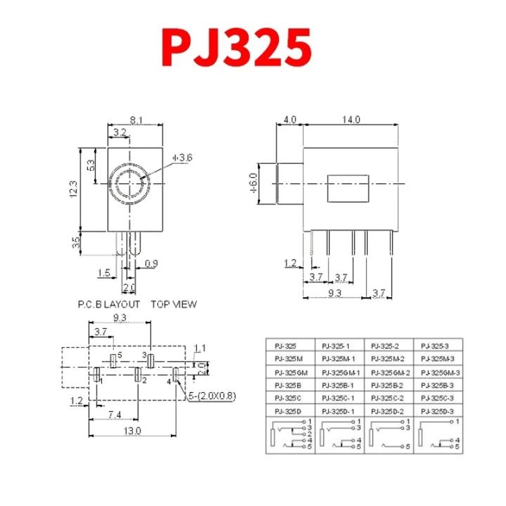 2Pcs-%20PCB%20Mount%203.5mm%205Pin%20Socket%20PJ325%20for%20Headphone%20Stereo%20Jack%20Audio%20Video%20Connector%20Black%20-%20Image%206
