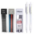 2.0/0.5/0.7mm Automatic Pencils Set HB/2B Color/Black Lead Refill Mechanical Pencil for School Supplies Cute Japanese Stationery.