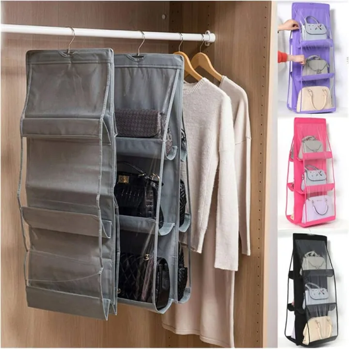 6%20Pocket%20Foldable%20Hanging%20Bag%203%20Layers%20Folding%20Shelf%20Bag%20Purse%20Handbag%20Organizer%20Door%20Sundry%20Pocket%20Hanger%20Storage%20Closet%20Hanger%20-%20Image%203