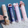FOFANCY 1set Cute Cartoon Push-pull Design Erasers Student Kid Pencil Eraser Replaceable Rubber Core Kawaii Stationery for School Office HOT.