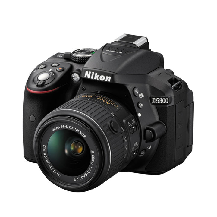 NIKON D5300 (AF-S 18-55 MM VR II KIT LENS) Digital SLR Camera With Wifi HDMI Connectivity 3 x Optical Zoom 1080p HD Video