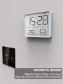 Biencore S68 Magnetic Digital Alarm Clock Lcd Large Screen Displays Desk Clocks Thermometer Meter Humidity Monitor Wall Clock. 