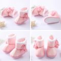 Baby Boy Baby Winter Baby Warm Boots Fluffy Flock Snow Skates Toddlers Newborn Snow Boots Women's First Walking Shoes.