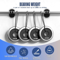 Self Adhesive Curtain Rod Brackets Removable ABS 2PCS Rod Holders Nail Free Adjustable Adhesive Hooks for Home Decor Rental Apartments DIY Enthusiasts Window Treatment Quick Setup.