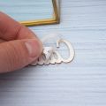1 Piece 5cm/8cm Width Custom Personalized Name Plate Acrylic Mirror Sticker Cake Tag Baby Baptism Wedding Party Decoration. 