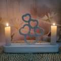 Home Decor Mold 3D Heart Candle Mold High-quality Design DIY Mold Handmade Craft Silicone Candle Mold Decorative Plaster Heart-shaped Silicone Love Candlestick Mold for Crafting Enthusiasts Romantic Decorations Candle Making Gift Creation Artistic Home.