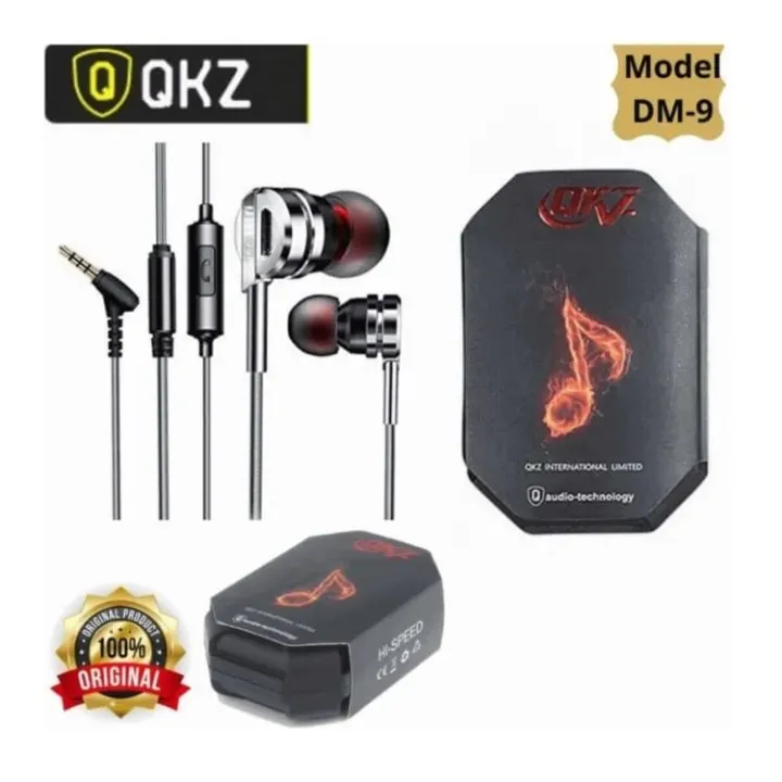 QKZ%20DM9%20HiFi%20In%20Ear%20Gaming%20Earphones%20Zinc%20Alloy%20Magnetic%20Stereo%20Bass%2012mm%20Driver%20-%20Image%202