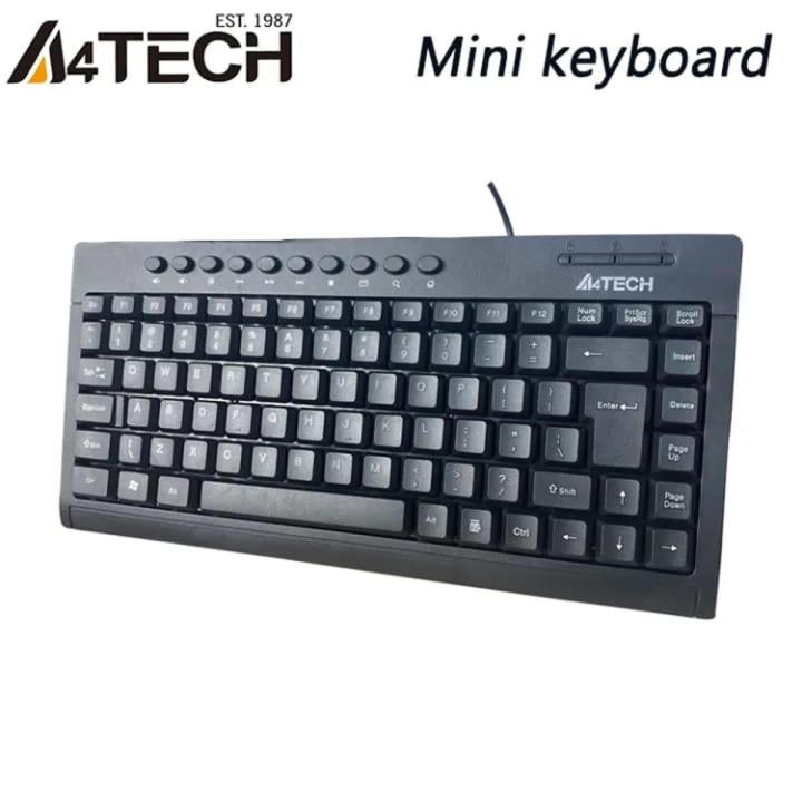 Improve Typing Comfort With A4.Tech Mini Usb Wired Computer Keyboard Comfortable Office Universal Keyboard