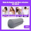 Comfort Foam Neck Roll and Cervical Bolster Round Pillow with Removable Washable Soft Cover for Spine and Neck, Back, Lumbar, Leg, Vertebra, Shoulder Relaxer, Pain Relief & Support (18.5" X 6.5"). 