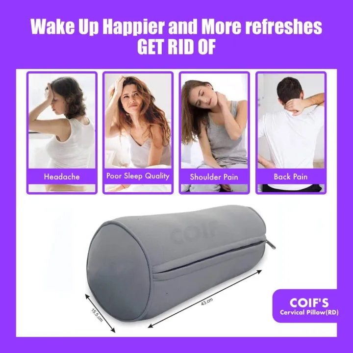 Comfort%20Foam%20Neck%20Roll%20and%20Cervical%20Bolster%20Round%20Pillow%20with%20Removable%20Washable%20Soft%20Cover%20for%20Spine%20and%20Neck,%20Back,%20Lumbar,%20Leg,%20Vertebra,%20Shoulder%20Relaxer,%20Pain%20Relief%20&%20Support%20(18.5"%20X%206.5")%20-%20Image%204