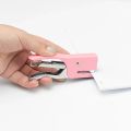 Mini Handheld Stapler with No.10 Staples Set Metal Hand Held Plier Stapler with 1000 Rose Gold Staples for Home Office Binding.