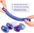 Galaxy Fluffy Slime, 5pcs/set Colorful Soft Egg Slime Putty Magic DIY Clay Stress Relief Toy NO Toxic for kids Fidget Toy. 