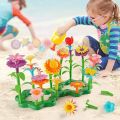 Girls DIY Flower Garden Toys Building Blocks Kids Toddlers Playset Bouquet Creative Growing Floral Garden Parents-child Interct. 
