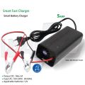12V 5A Smart Fast Battery Charger with auto cut for Motorcycle, Car, LED Acid batteries. 