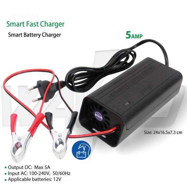 12V%205A%20Smart%20Fast%20Battery%20Charger%20with%20auto%20cut%20for%20Motorcycle,%20Car,%20LED%20Acid%20batteries%20-%20Image%202