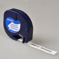 3 Compatible Dymo LetraTag 91201 Black on White (12mm x 4m) Plastic Label Tapes 91331 91221 59422 S0721660. 
