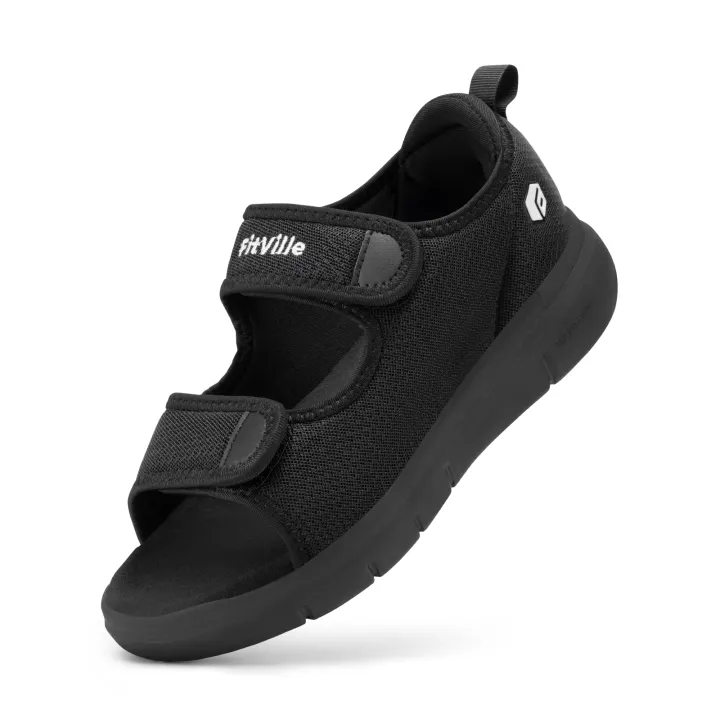 FitVille%20Women's%20Sandals%20Diabetic%20Shoes%20Flat%20Sandals%20Outdoor%20Casual%20Sandalias%20for%20Swollen%20Feet%20Arch%20Support%20Plantar%20Fasciitis%20-%20Image%207