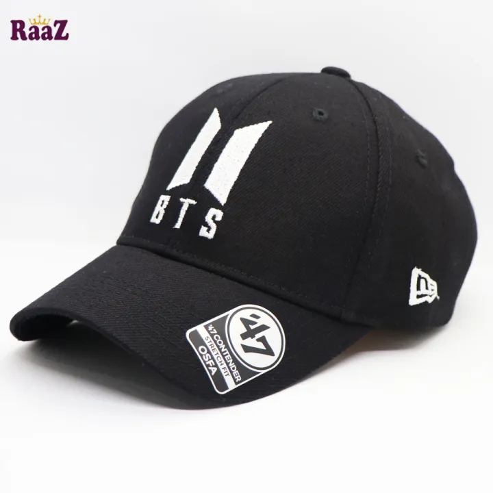 BTS%20Embroidery%20Logo%20Curved%20Cap%20(Black)%20-%20Image%202