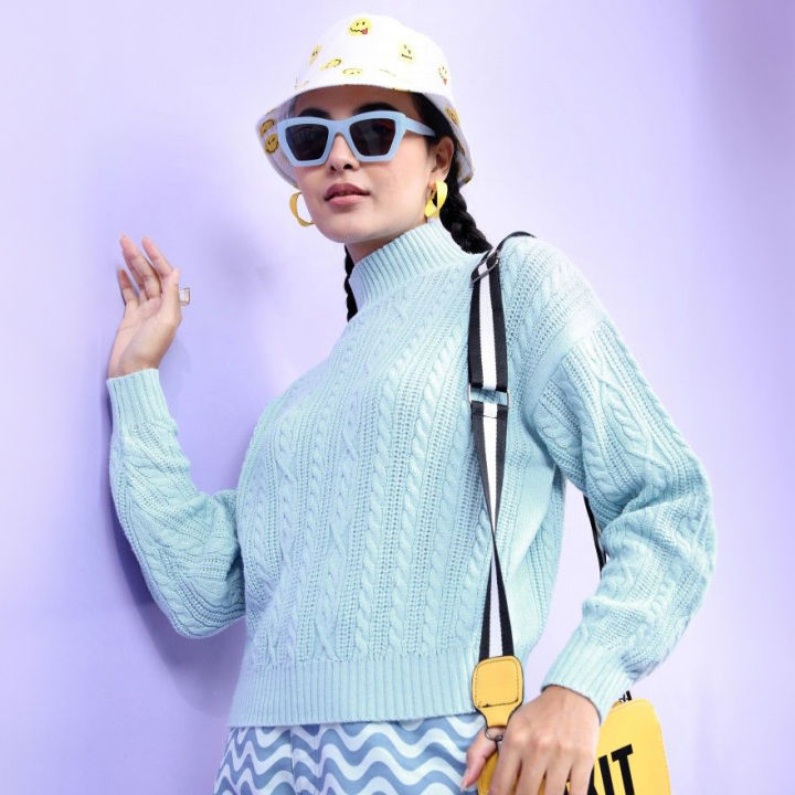 Pantoneclo%20Premium%20Women's%20Cable%20Design%20High%20Neck%20Sweater%20/%20Cardigan%20/%20Pullover%20-%20Image%202