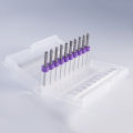 10Pcs Pcb Milling Cutter 1Mm Fish Tail Milling Cutter Corn Milling Cutter Tungsten Carbide Mini End Mill Engraving Cnc. 