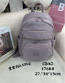 Chibao cross-border new trendy fashion backpack, multi-layer storage student school bag, double zipper leisure travel bag 1768.