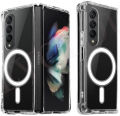 High Quality Case for Samsung Galaxy Z Fold 3 4 5 Clear Magsafe Case for Galaxy Z Flip 3 4 Transparent Shockproof Cover.