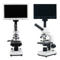 Professional live blood cells analysis Laboratory biological HD Microscope TV AV USB with Electronic Eyepiece 7/9/10.1-inch LCD.