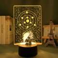 Naruto 3D Night DIY Crack Touch Colorful Remote Control LED Table Creative Acrylic Light Decoration. 