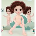 Cute 16cm doll toy princess girl child toy fashion mini doll child birthday gift. 