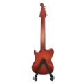 Miniature Guitar Toy, Comfortable Touch Miniature Musical Guitar Exquisite Shape Delicate Craftsmanship Hand Eye Coordination Exercise for Home Decoration. 