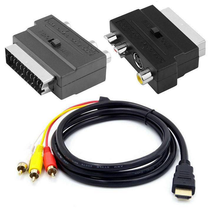 1080P%20HDMI-Compatible%20Male%20S-Video%20To%203%20RCA%20AV%20Audio%20Cable%20W/SCART%20To%203%20RCA%20Phono%20Adapter%20-%20Image%209