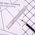 15cm Stainless Steel Metal Straight Ruler Double Sided Measuring Ruler Metal Scale for Office Stationery Drafting Supplies. 