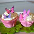 20pcs 3D Mixed Butterfly Edible Glutinous Wafer Rice Paper butterfly Cake Cupcake Toppers Wedding Birthday party Cake Decoration. 