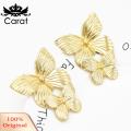 Carat Butterfly Hook Earrings Delicate Decorative Fashion Earrings. 