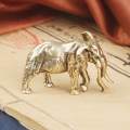 Brass Elephant Figurine Animal Sculpture Home Decoration for Home Desk. 