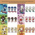 Hedgehog Sonic Action Chart Manual Sticker Cartoon Anime Sonic Parent Child Interactive DIY Puzzle Toy Children's Birthday Gift. 