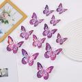 12 Pcs/set - 3D Krystal Butterfly Stickers for home decoration, Reading Room , Gift ,Children Birthday Party.