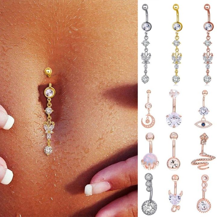 Zircon%20Fashion%20Belly%20Button%20Rings%20Surgical%20Stainless%20Steel%20Navel%20Piercing%20Butterfly%20Crystal%20Pendant%20Belly%20Piercing%20Body%20Jewely%20-%20Image%203